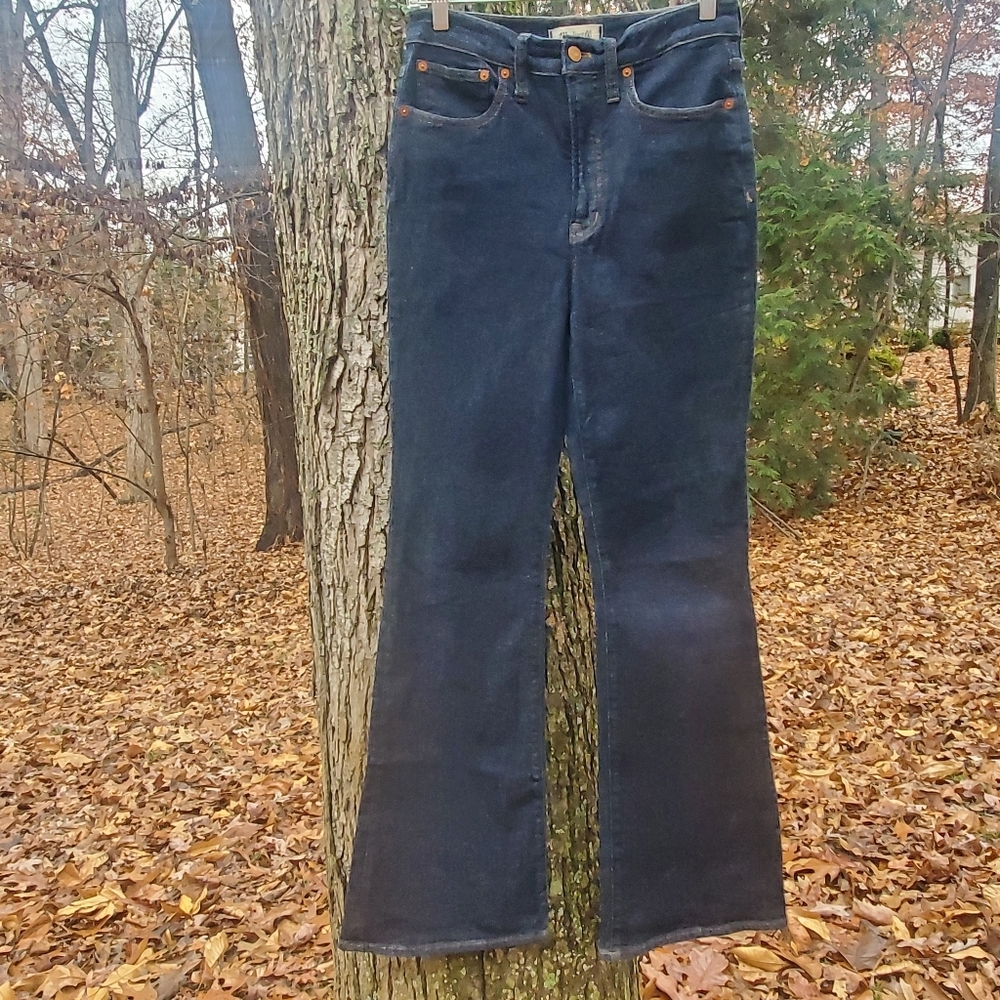 MADEWELL "The Perfect Vintage Flare" Jean Dark Wash Denim Women's Size 27 - Picture 15 of 16